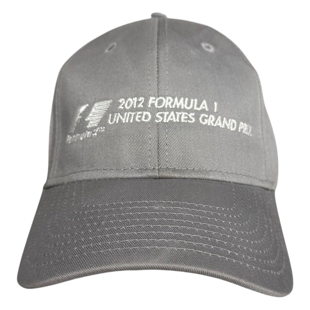 2012 F1 US Grand Prix Hat Gray COTA Circuit of the Americas TX Flag‎ NEW